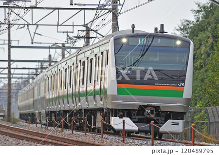 高崎線 本庄-岡部 JR東日本 E233系3000番台 L02編成(高崎) 高崎線 本庄-岡部 JR東日本 E233系3000番台 L02編成(高崎) 120489795