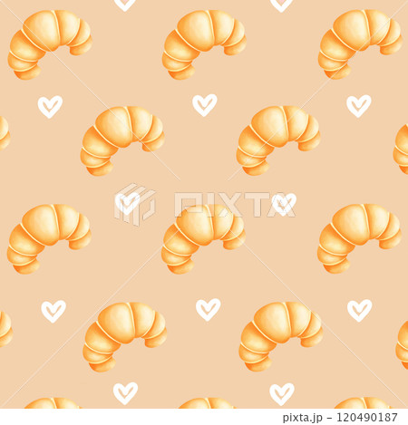 Macarons pattern on a dark background 120490187