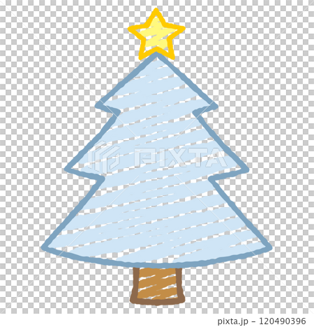 シンプルなクリスマスツリーのイラスト シンプルなクリスマスツリーのイラスト 120490396