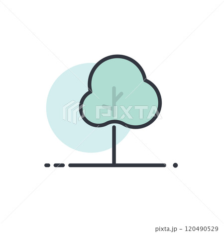 Tree cartoon icon Tree cartoon icon 120490529