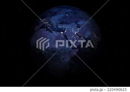Earth sphere. Earth planet template. 120490625