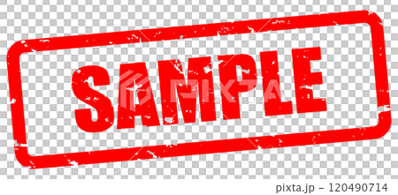 Stamp SAMPLE Sample Red Stylish Diagonal Stamp SAMPLE Sample Red Stylish Diagonal 120490714