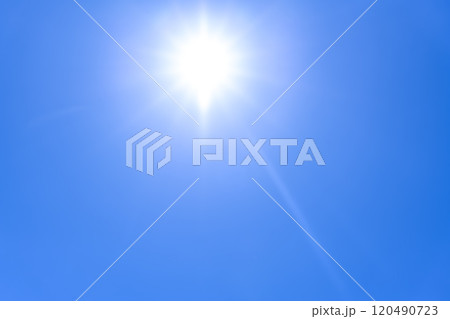 夏の空　太陽　横浜 120490723