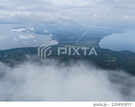 Aerial view on Ometepe island Aerial view on Ometepe island 120491655