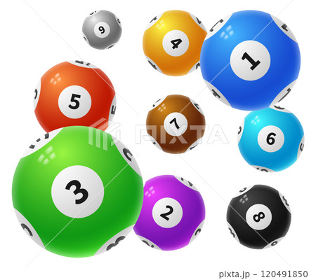 Pool balls. Realistic billiard number spheres falling Pool balls. Realistic billiard number spheres falling 120491850