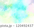 水彩タッチ　植物　幻想的な背景　イラスト 120492437