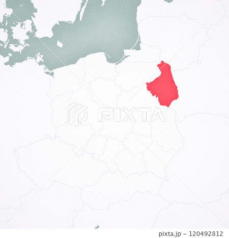 Map of Poland - Podlaskie Map of Poland - Podlaskie 120492812