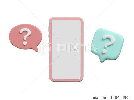 スマートフォンとはてなマーク スマートフォンとはてなマーク 120493905