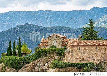 landscape of Meteora rocks 120494362