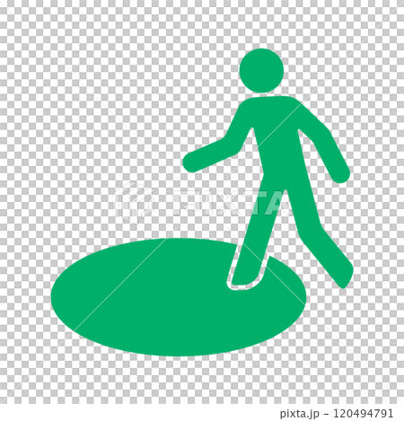 広域避難所を案内する標識 120494791