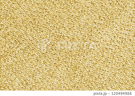 Plain yellow colored fabric texture, carpet, upholstery structure, textile background 120494988
