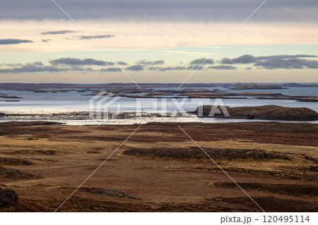 Islands in Atlantic ocean, west Iceland Islands in Atlantic ocean, west Iceland 120495114