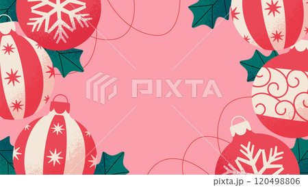 クリスマスオーナメントの背景デザイン 120498806