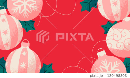 クリスマスオーナメントの背景デザイン 120498808