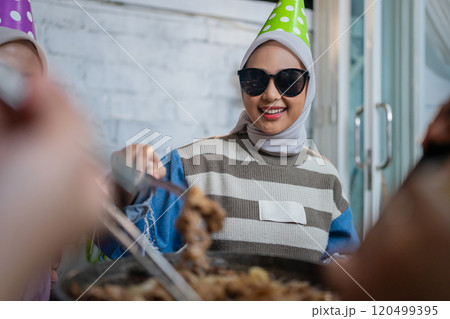 A Joyful Celebration with Friends and Delightful Festive Treats Galore 120499395