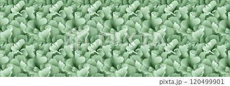 Seamless green leaf pattern: nature-inspired design for textiles and interiors 120499901