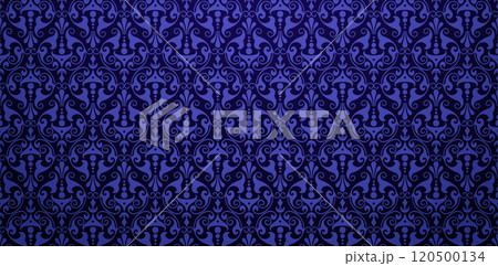decorative floral pattern dark blue colors backgrounds for Decorative wallpapers, knitted fabric textured, fabric printing, birthday invitation covers, wrapping paper, covering book elements templates 120500134