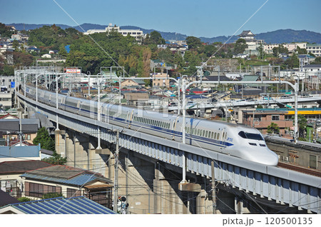 東海道新幹線 小田原ー熱海 JR西日本 700系 B11編成(東京) のぞみ ひかり こだま 東海道新幹線 小田原ー熱海 JR西日本 700系 B11編成(東京) のぞみ ひかり こだま 120500135