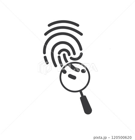 Fingerprint technology logo icon 120500620