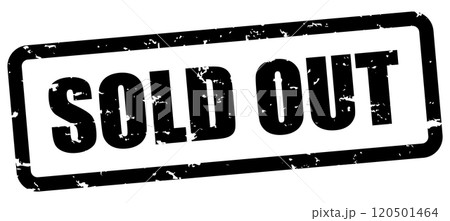 スタンプ SOLD OUT 売り切れ 黒 おしゃれ 斜め 120501464