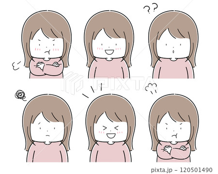 いろんな表情の幼い女の子セット いろんな表情の幼い女の子セット 120501490