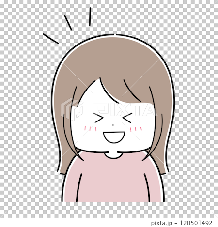 快樂微笑的小女孩 快樂微笑的小女孩 120501492