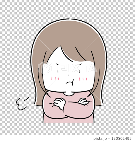 哇!小女孩生悶氣 哇!小女孩生悶氣 120501493