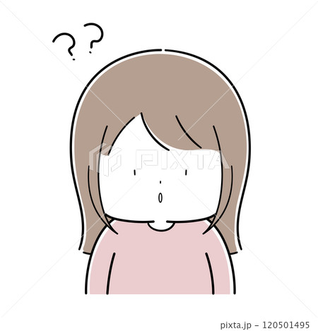 どうしてなの?と分からない幼い女の子 どうしてなの?と分からない幼い女の子 120501495