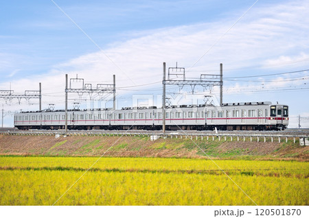東武日光線 新古河ー栗橋 東武鉄道 10000系 11436 東武日光線 新古河ー栗橋 東武鉄道 10000系 11436 120501870
