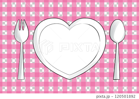 Heart Plate Table Setting - Feminine Pink Placemats 120501892