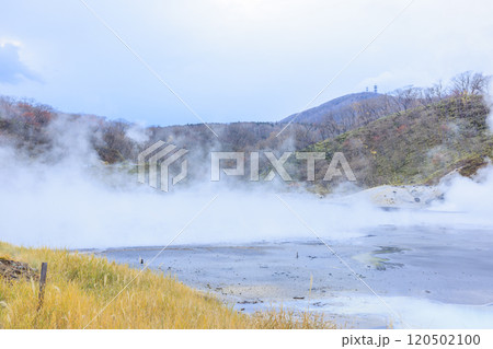 北海道・登別温泉の大湯沼 – 活火山と湯けむりの絶景 北海道・登別温泉の大湯沼 – 活火山と湯けむりの絶景 120502100