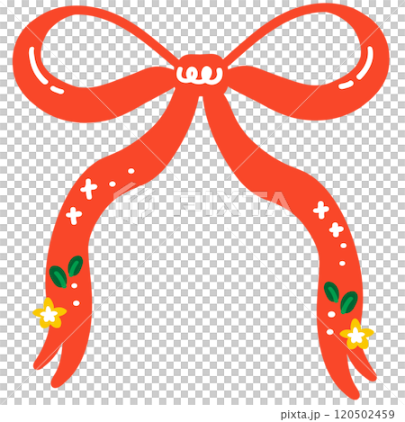 Christmas coquette bow illustration Christmas coquette bow illustration 120502459