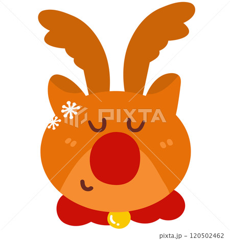 Christmas Cute Reindeer Illustration Christmas Cute Reindeer Illustration 120502462