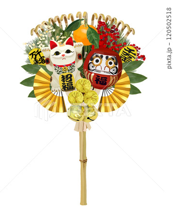 縁起熊手（関東流）内曲がり 120502518