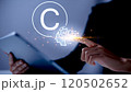 Legal concepts regarding copyright and patents on intellectual property arising from AI technology. 120502652