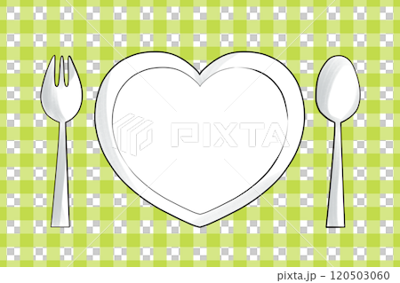 Heart Plate Table Setting - Relax Green Placemat_02 120503060