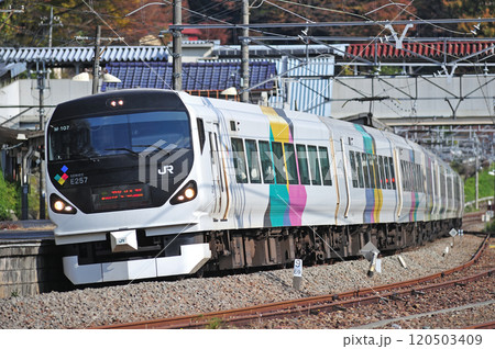 中央本線 上野原 JR東日本 E257系0番台 M-107編成(松本) あずさ かいじ 中央本線 上野原 JR東日本 E257系0番台 M-107編成(松本) あずさ かいじ 120503409