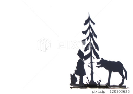 赤ずきんのシルエット 120503626