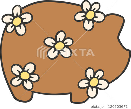 Cute Groovy Pan Dulce Puerquitos Girly Mexican Sweet Cartoon Doodles 120503671
