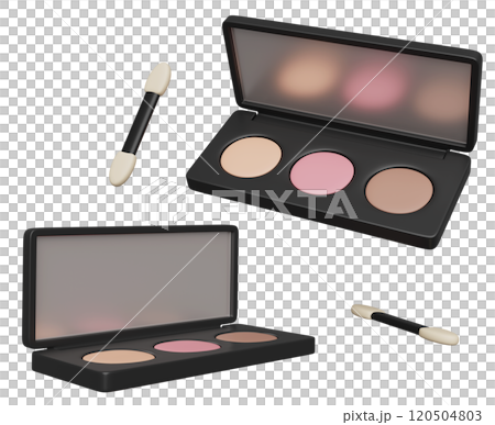 eye shadow compact 3D graphic 120504803