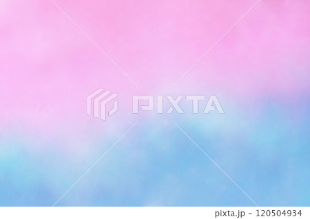 ふわふわしたピンクと青のグラデーションの背景 120504934