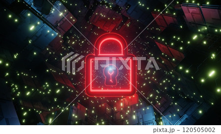 サイバーセキュリティーやサイバー攻撃を彷彿させるイメージ サイバーセキュリティーやサイバー攻撃を彷彿させるイメージ 120505002