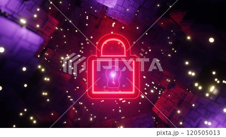 サイバーセキュリティーやサイバー攻撃を彷彿させるイメージ 120505013