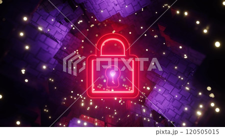 サイバーセキュリティーやサイバー攻撃を彷彿させるイメージ 120505015