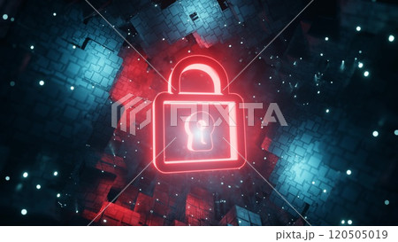 サイバーセキュリティーやサイバー攻撃を彷彿させるイメージ サイバーセキュリティーやサイバー攻撃を彷彿させるイメージ 120505019