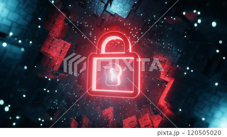 サイバーセキュリティーやサイバー攻撃を彷彿させるイメージ サイバーセキュリティーやサイバー攻撃を彷彿させるイメージ 120505020