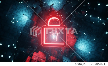 サイバーセキュリティーやサイバー攻撃を彷彿させるイメージ 120505021