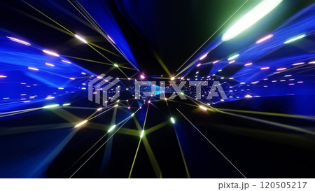 カラフルな光の背景 120505217