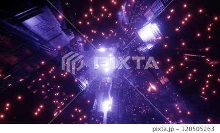 カラフルな光の背景 120505263