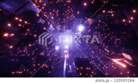 カラフルな光の背景 120505264